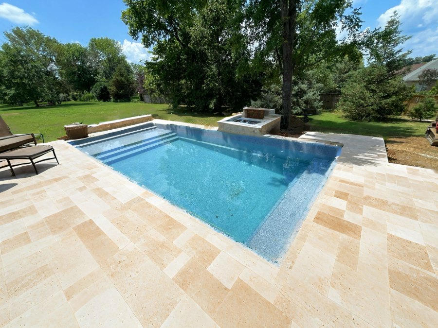 Final Finishing of the Granita™ Fiber Pool