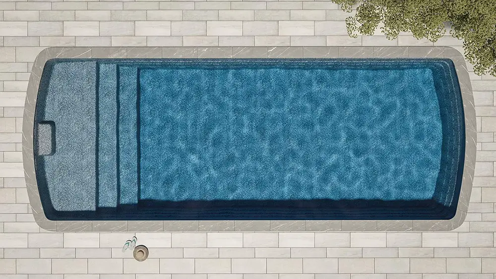 Granita pool finish Ocean Gray Platinum