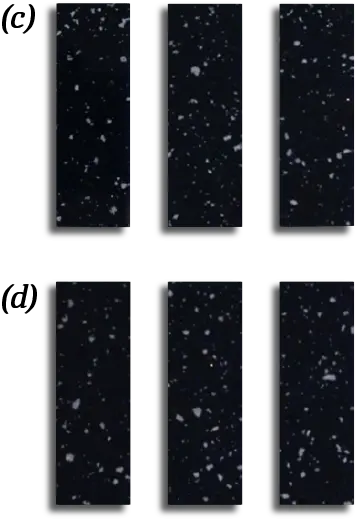 Granita™ Fiber sample before and after chemical resistance testing
