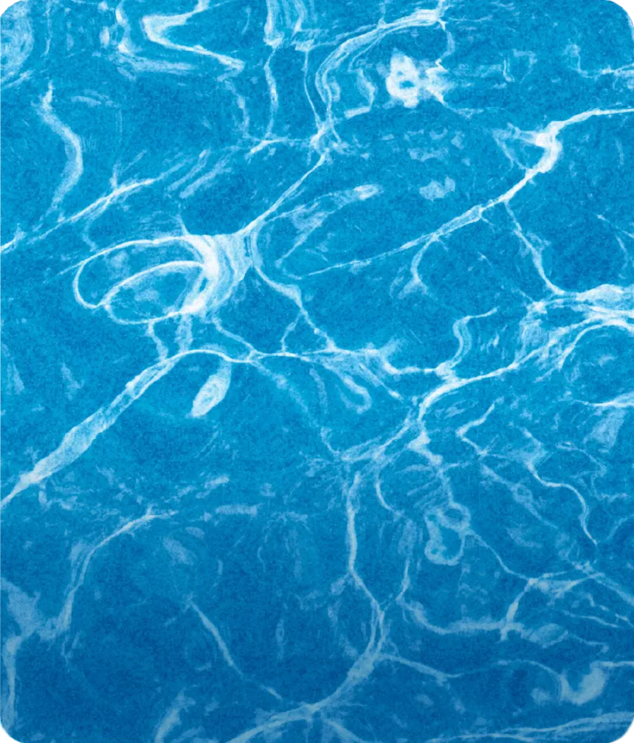 Sky Blue color — Granita™ pool water
