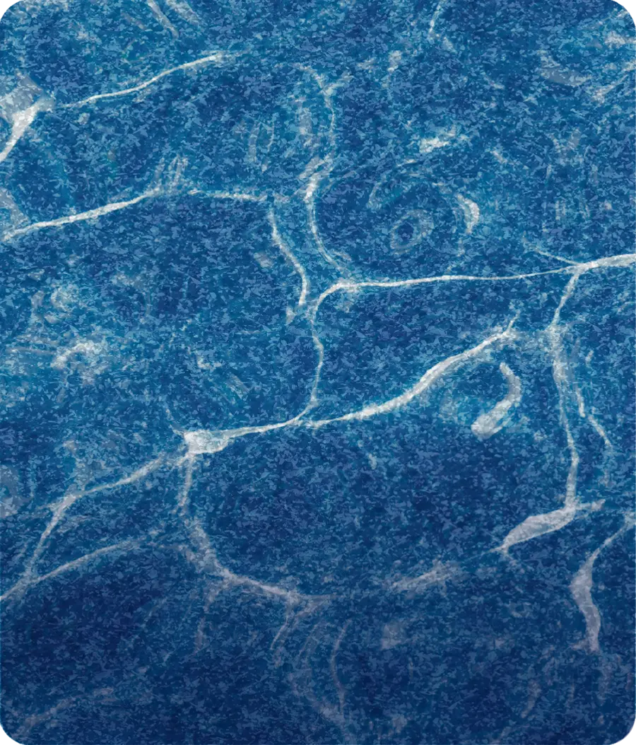 Deep Blue Platinum color — Granita™ pool water