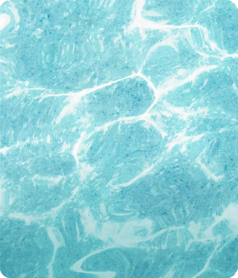 Pearl White color — Granita™ pool water