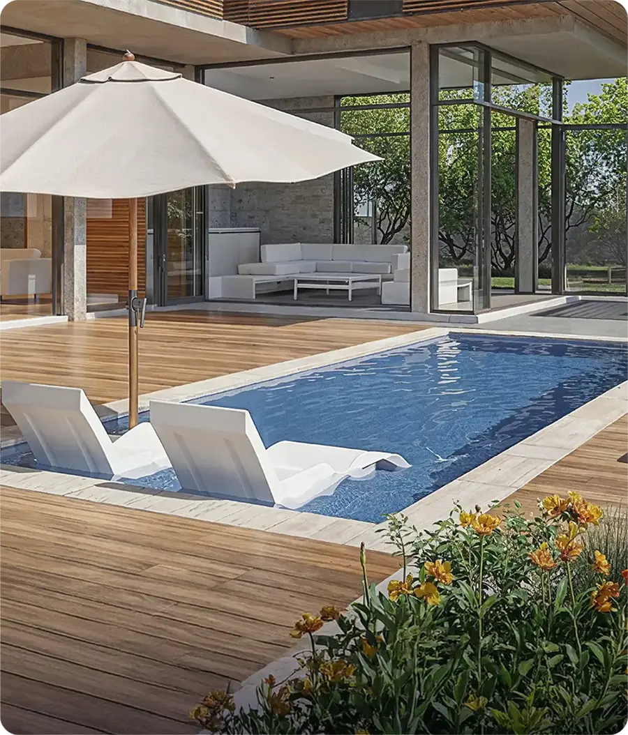 Hydraulics and accessories for Fiber pools
