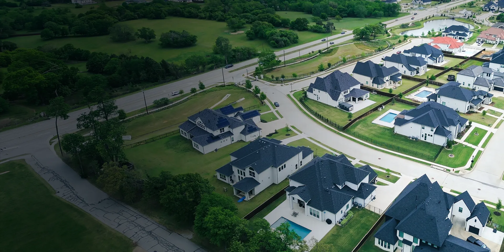 Fiberglass pools in residential community — pool solutions for builders and developers